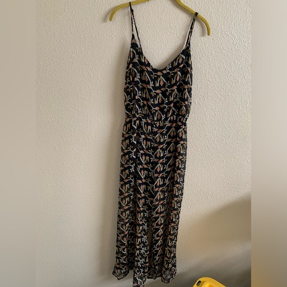 Anthropologie Dolan Silk Floral Wide Leg Jumpsuit Romper 🌴 - Picture 2 of 8